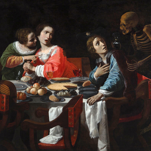 Giovanni Martinelli, Death Comes to the Banquet Table, circa 1630-1640