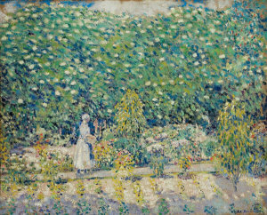 Frederick C. Frieseke - In the Garden, Giverny, circa 1900-1905