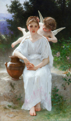 William-Adolphe Bouguereau - Whisperings of Love, 1889