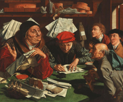 Marinus van Reymerswaele - The Lawyer's Office, 1545