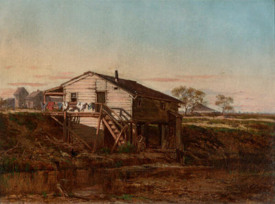 Richard Clague - Batture Shanty, 1870