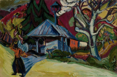 Ernst Ludwig Kirchner - Sawmill in Königstein, 1916